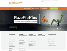Tablet Screenshot of canalbank.com